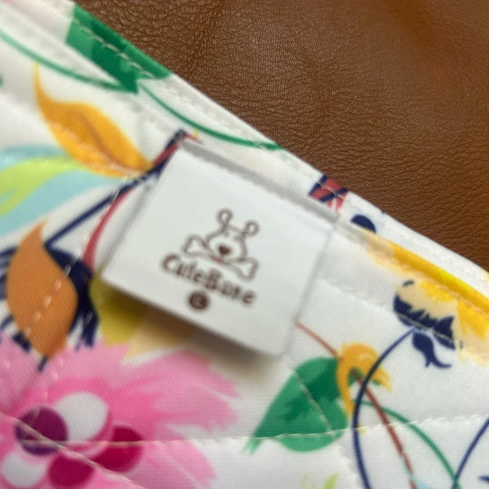 Cutebone White Floral Doggie Diaper